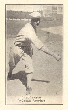 1921 National Caramel "Red" Faber #27 Baseball Card