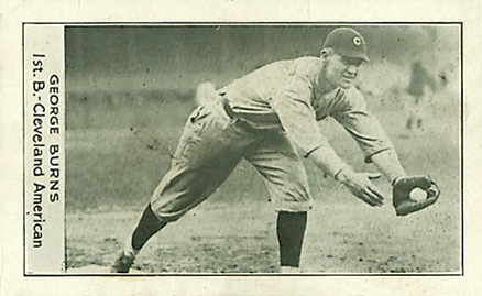 1921 National Caramel George Burns #9 Baseball Card