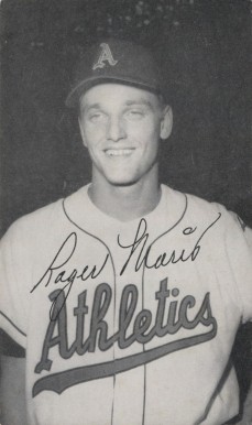 1956 Kansas City Athletics Photocards Roger Maris # Baseball Card