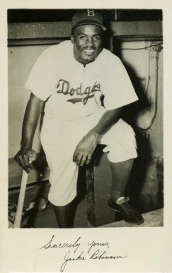 1950 JJK Copyart Postcards Jackie Robinson # Baseball Card