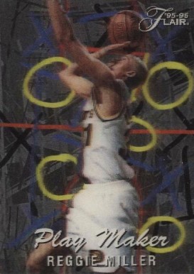 1995 Flair Play Makers Reggie Miller #4 Basketball Card