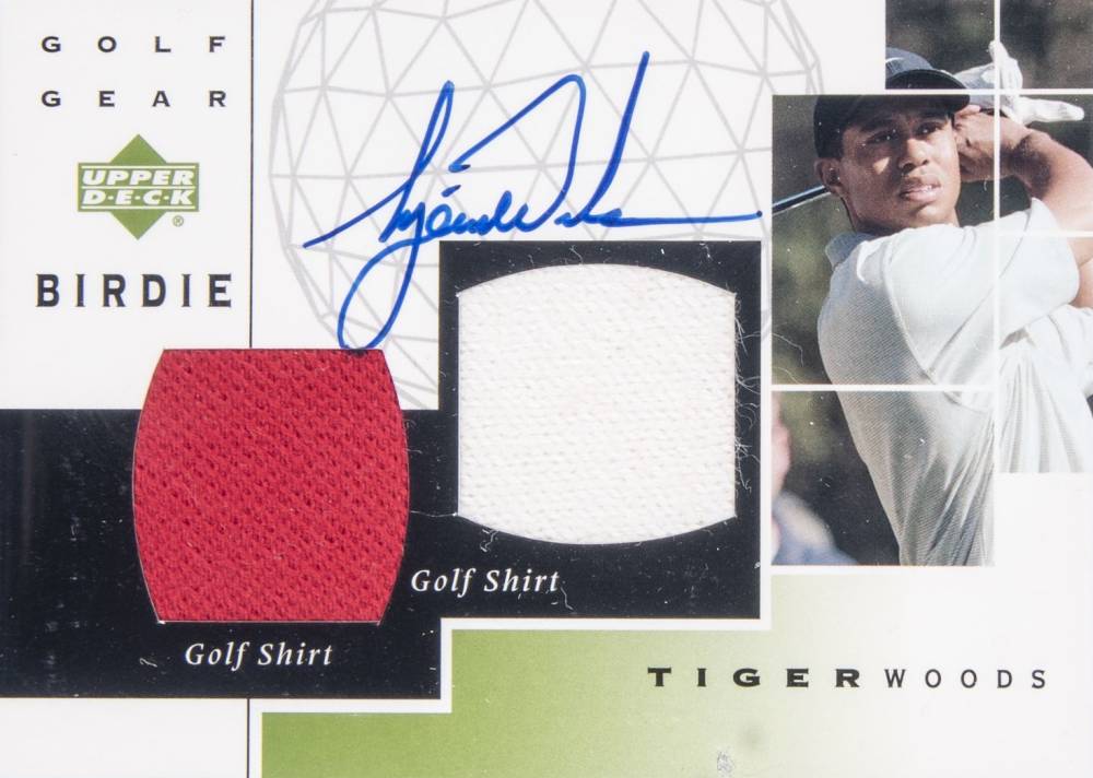 2003 Upper Deck Golf Gear Birdie Autograph Tiger Woods #GB-TW Golf Card