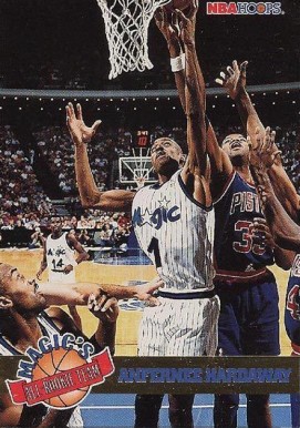 1993 Hoops Magic's All-Rookie Team Anfernee Hardaway #3 Basketball Card