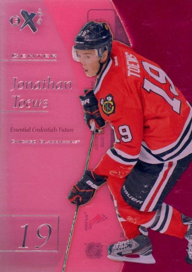 2012 Fleer Retro EX 2001 Jonathan Toews #19 Hockey Card