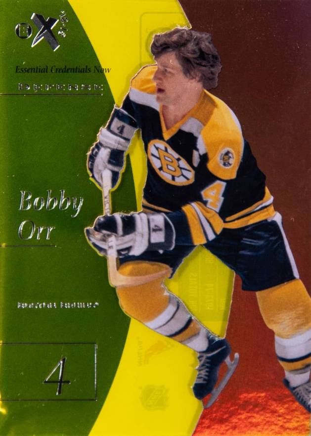 2012 Fleer Retro EX 2001 Bobby Orr #4 Hockey Card