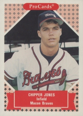 1991 Procards Tomorrows Heroes Chipper Jones #190 Baseball Card