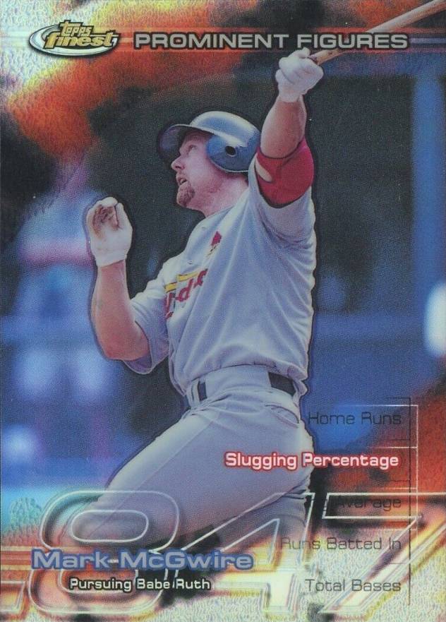 1999 Finest Prominent Figures Mark McGwire #PF11 Baseball Card