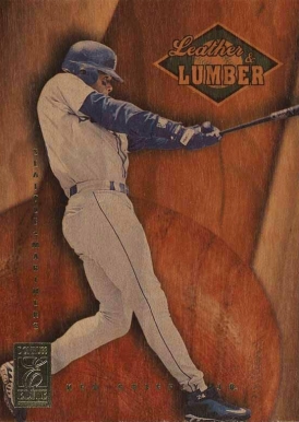 1997 Donruss Elite Leather & Lumber Ken Griffey Jr. #1 Baseball Card