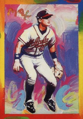 1997 Topps Gallery Peter Max Serigraphs Chipper Jones #PM4 Baseball Card
