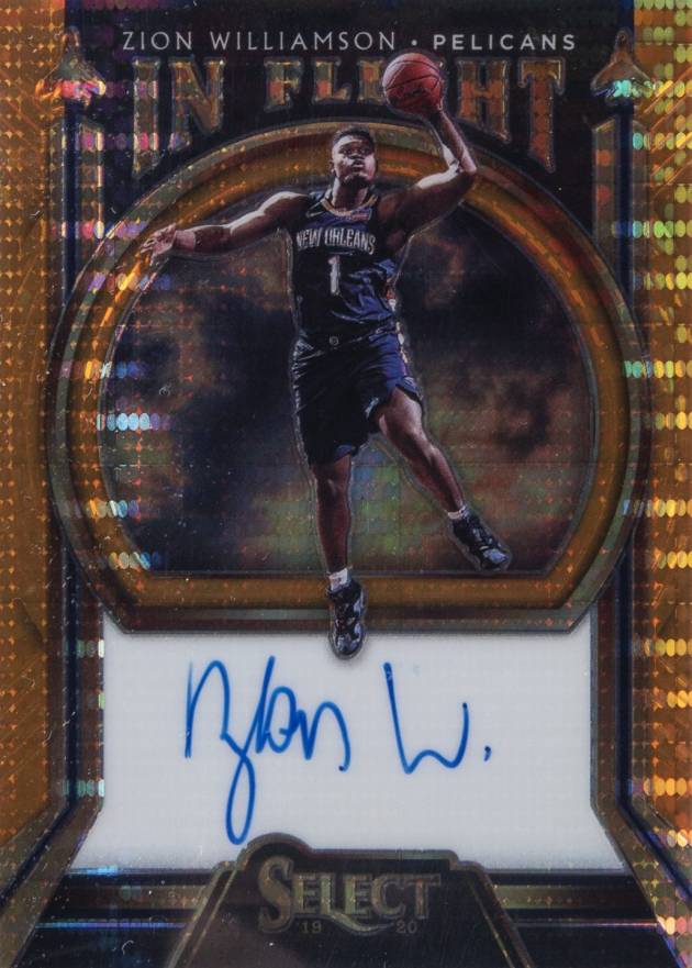2019 Panini Select In Flight Signatures Zion Williamson #IF-ZWL Basketball Card