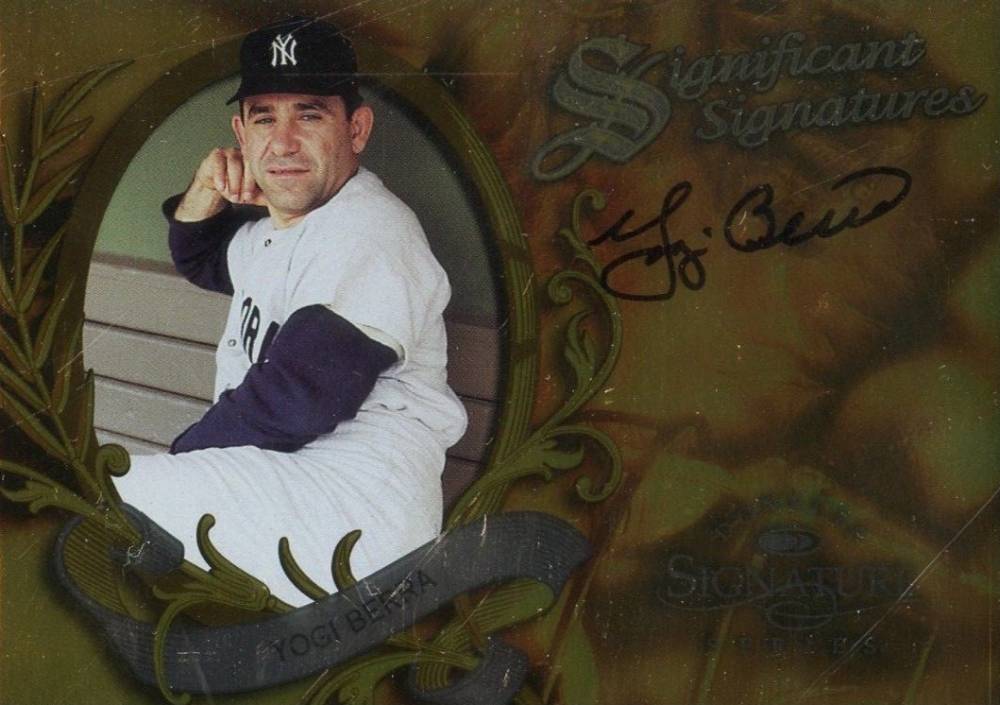 1997 Donruss Signature Significant Signatures Yogi Berra # Baseball Card