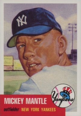 1996 Topps Mantle Redemption 1953 Topps # Baseball Card