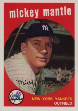 1996 Topps Mantle Redemption 1959 Topps # Baseball Card