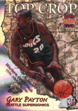1996 Stadium Club Top Crop Jordan/Payton #TC9 Basketball Card