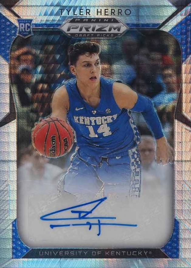 2019 Panini Prizm Draft Picks Autographs Tyler Herro #72 Basketball Card