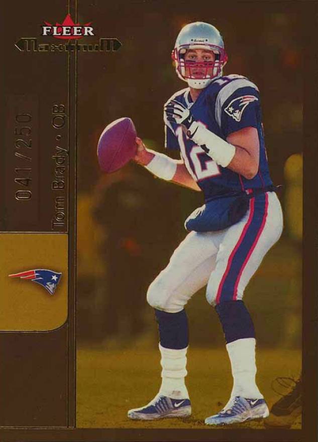 2002 Fleer Maximum Tom Brady #1 Football Card