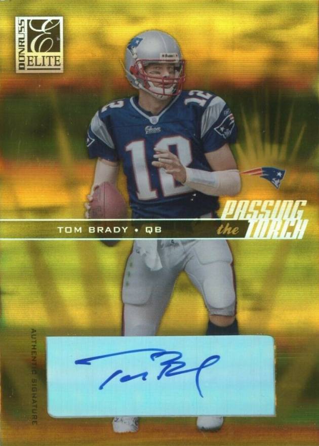 2004 Donruss Elite Pass the Torch Tom Brady #PT-10 Football Card