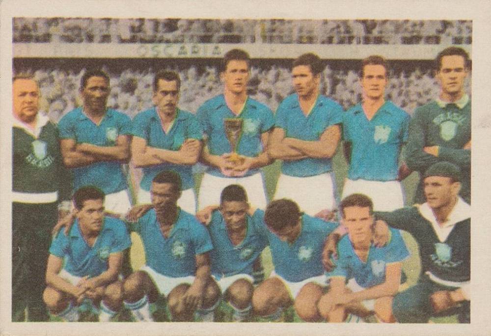 1961 62 WS-Verlag Wanne-Eickel Brasile National Team # Soccer Card