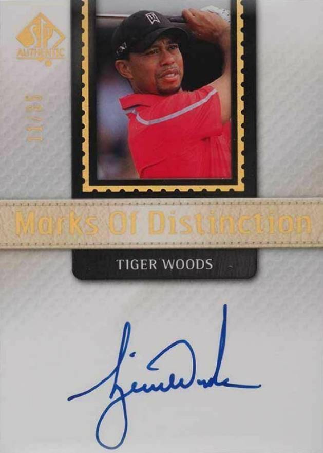 2014 Sp Authentic Marks of Distinction Tiger Woods #MD-TW Golf Card
