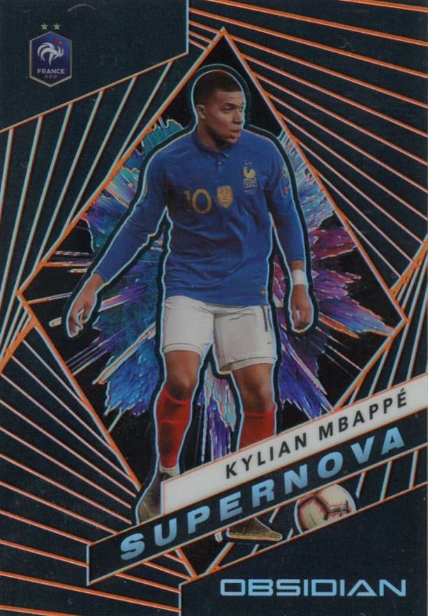 2019 Panini Obsidian Supernova Kylian Mbappe #S2 Soccer Card