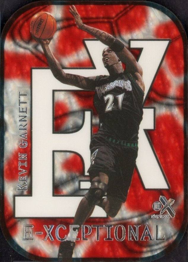 1999 Skybox E-X E-Xceptional Kevin Garnett #2 Basketball Card