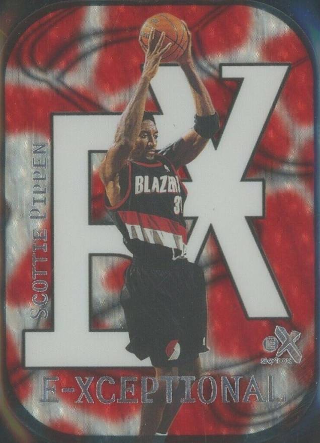 1999 Skybox E-X E-Xceptional Scottie Pippen #7 Basketball Card