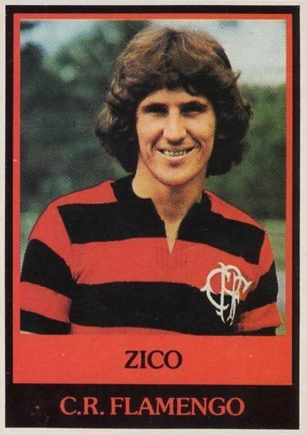 1978 Ping Pong  Zico #117a Soccer Card