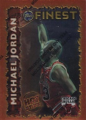 1995 Finest Hot Stuff Michael Jordan #HS1 Basketball Card