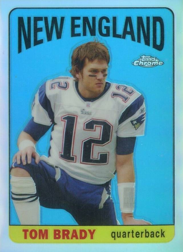 2005 Topps Chrome Throwbacks Tom Brady #TB10 Football Card