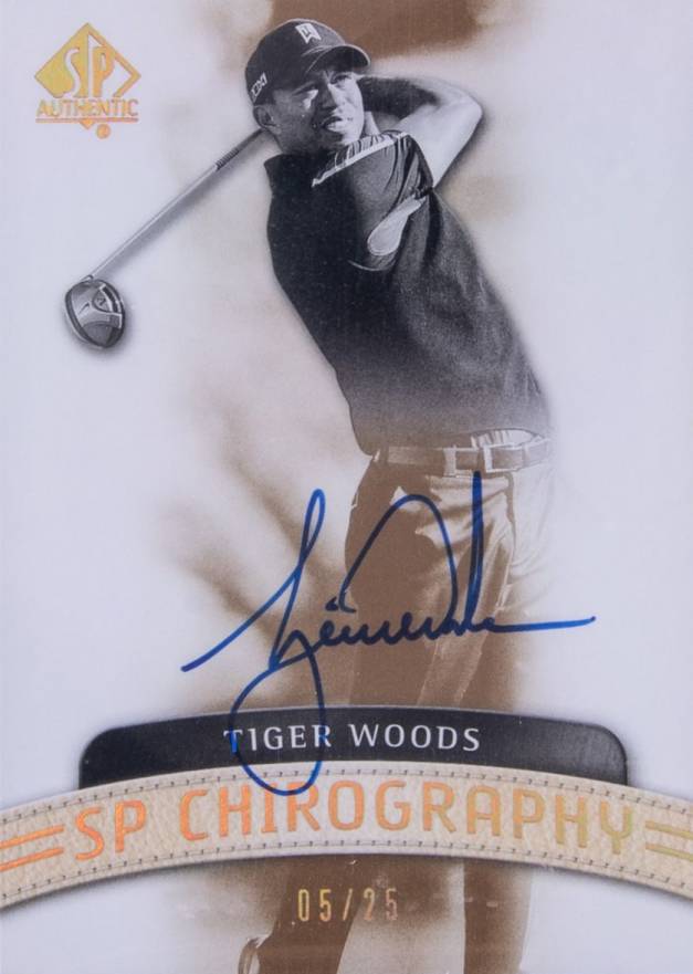 2014 SP Authentic SP Chirography Tiger Woods #C-TW Golf Card
