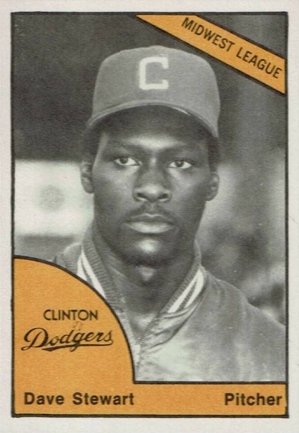 1977 TCMA Clinton Dodgers Dave Stewart # Baseball Card