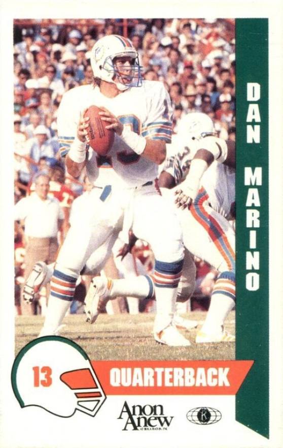 1986 Dolphin's Police Dan Marino #5 Football Card