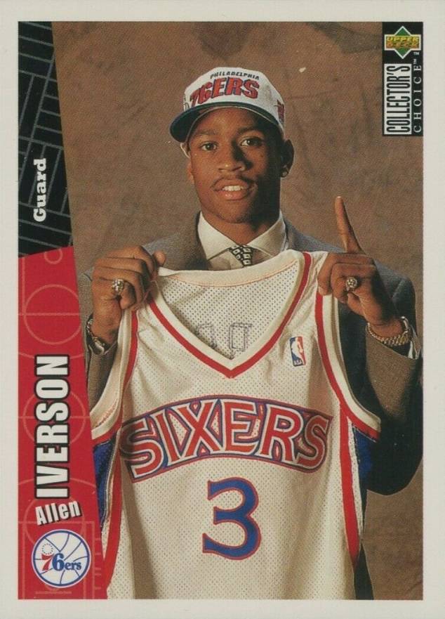 1996 Collector's Choice Allen Iverson #301 Basketball Card