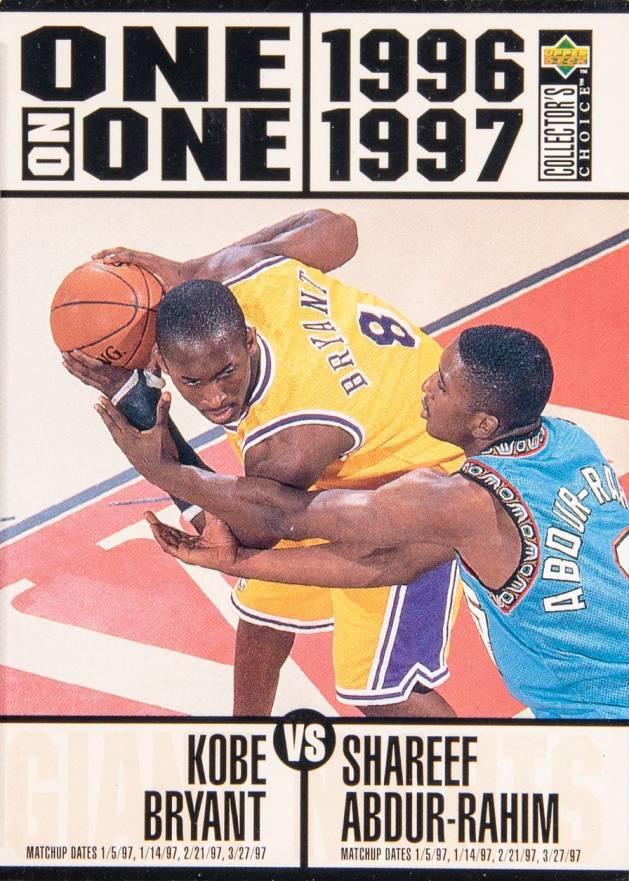 1996 Collector's Choice Bryant vs. Rahim #361 Basketball Card