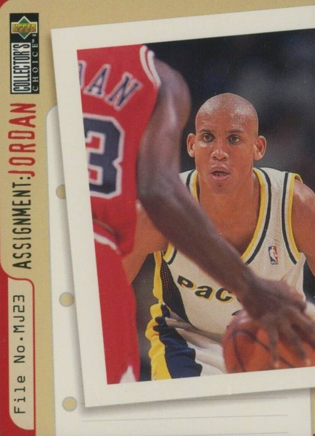 1996 Collector's Choice Michael Jordan/Reggie Miller #365 Basketball Card