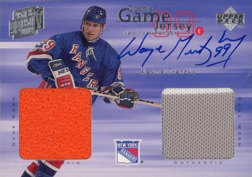 1998 Upper Deck Game Jersey  Wayne Gretzky #GJA4 Hockey Card