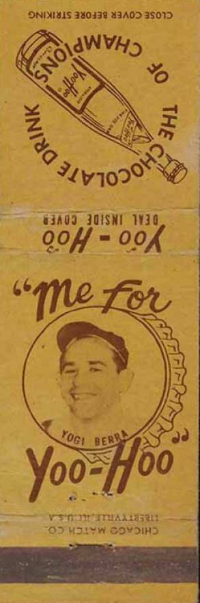 1958 Yoo-Hoo Matchbook Cover Yogi Berra # Baseball Card