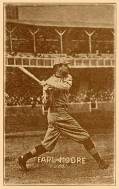 1914 Texas Tommy Type 1 Earl Moore #35 Baseball Card