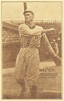 1914 Texas Tommy Type 1 Walter Johnson #24 Baseball Card