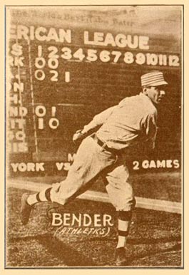 1914 Texas Tommy Type 1 Chief Bender #4 Baseball Card