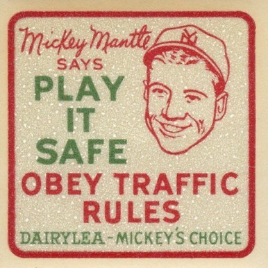 1950 Dairylea Mickey Mantle # Baseball Card