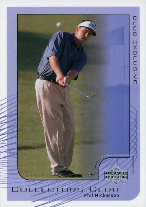 2002 Upper Deck Collector's Club Phil Mickelson #PGA2 Golf Card