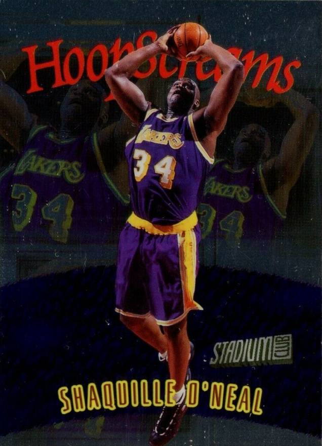 1997 Stadium Club Hoop Screams Shaquille O'Neal #HS1 Basketball Card