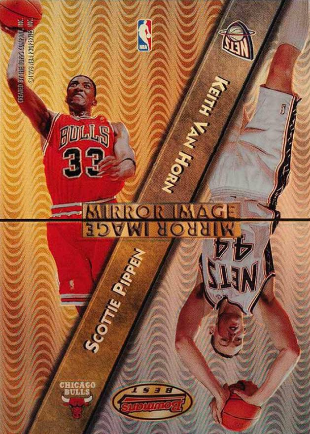 1997 Bowman's Best Mirror Image Cedric Ceballos/Keith Van Horn/Kobe Bryant/Scottie Pippen #MI4 Basketball Card