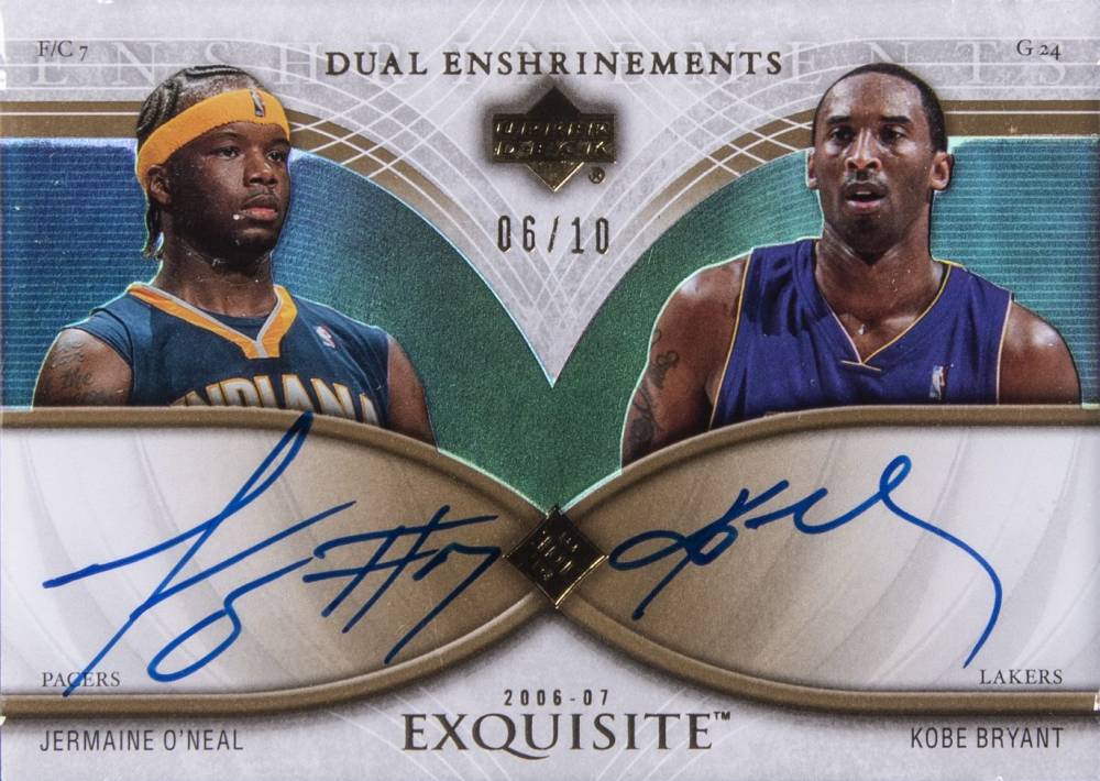 2006  Upper Deck Exquisite Collection Enshrinements Dual O'Neal/Bryant #DEXOB Basketball Card