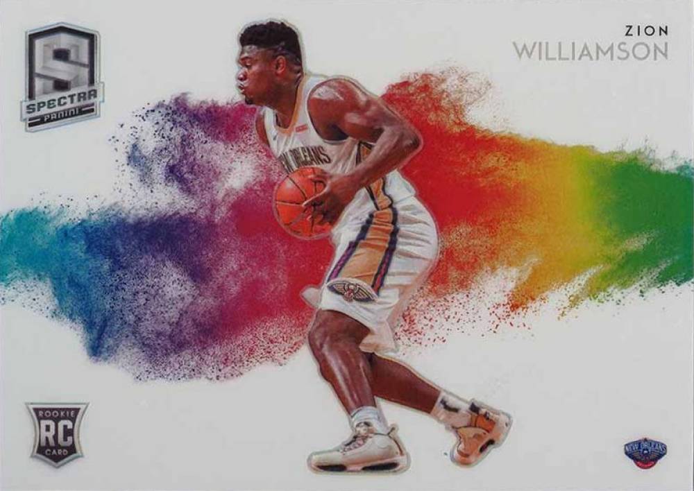 2019 Panini Spectra Color Blast Zion Williamson #3 Basketball Card