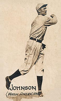 1914 Texas Tommy Type 2 Walter Johnson #5 Baseball Card