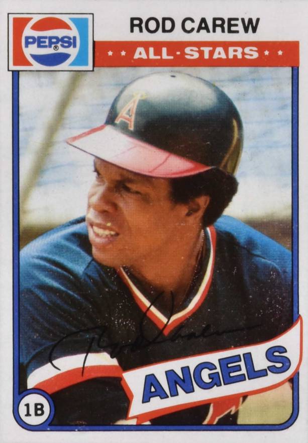 1980 Topps Pepsi-Cola All-Stars Rod Carew #1 Baseball Card