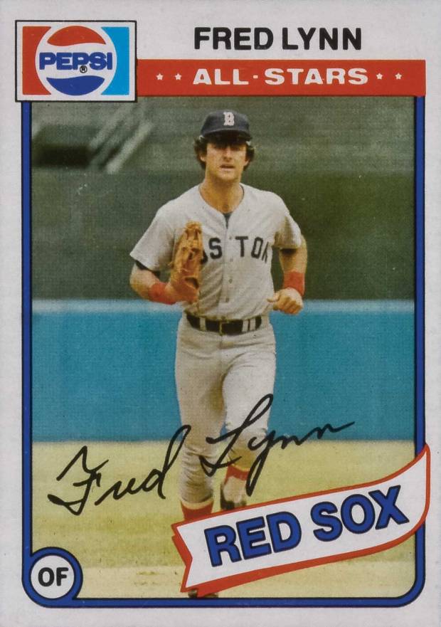 1980 Topps Pepsi-Cola All-Stars Fred Lynn #6 Baseball Card