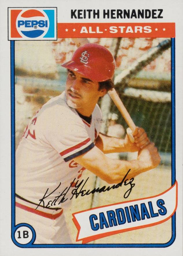 1980 Topps Pepsi-Cola All-Stars Keith Hernandez #12 Baseball Card